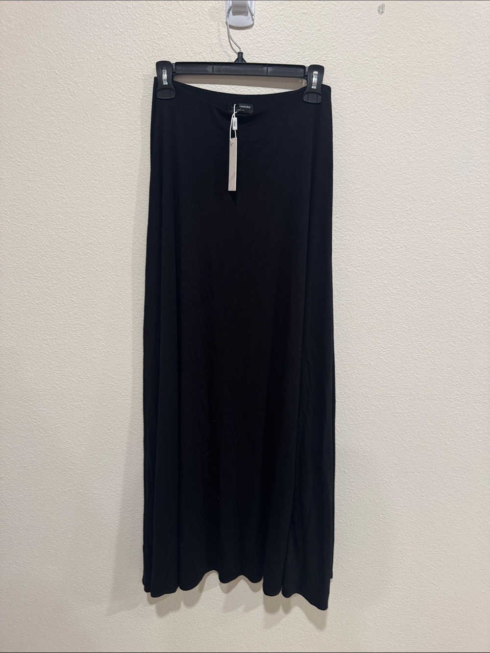 naked wardrobe Black Maxi Skirt - Smooth Full-Length Panel - Picture 5 of 10
